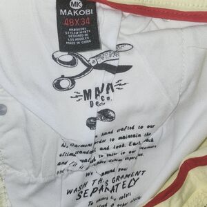 Makobi Men’s Slim Jeans - White